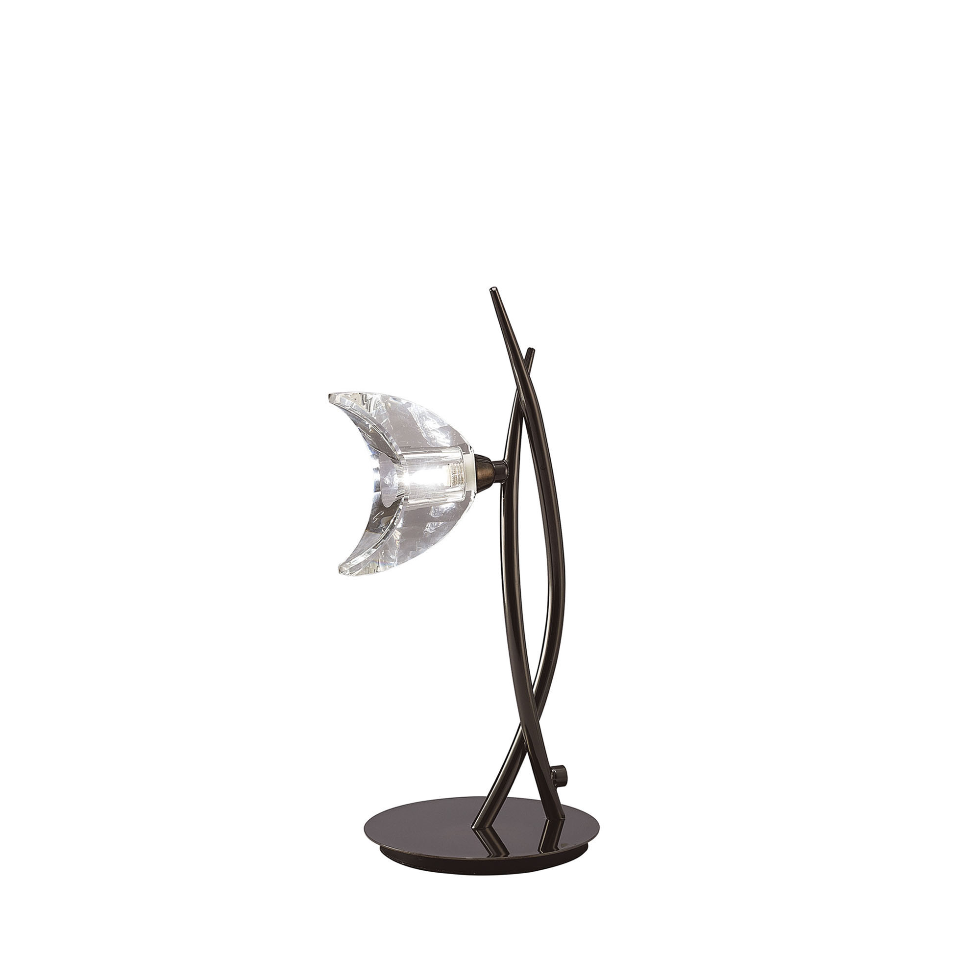 Eclipse Black Chrome Table Lamps Mantra Armed Table Lamps